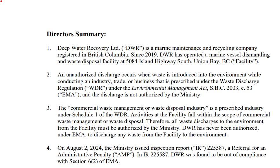 CcobsSociety's tweet photo. #bcpoi #cdnpoli #DYK that #Canada ratified the #BaselConvention in Aug 1992?  Yet, we allow #unpermitted #unregulated #shipbreaking in #BC!  Facility in #BaynesSound that produces 68% of #BCshellfish and one-third of #Herring is discharging acutely toxic waste into environment! https://t.co/raNF6Y2RyO