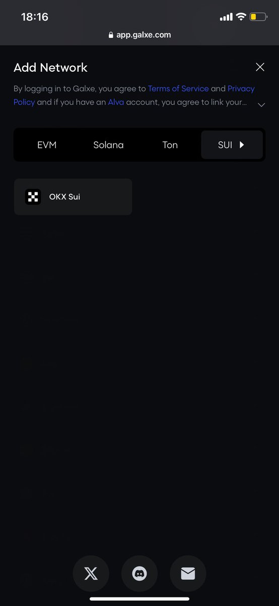 smrdiluka's tweet photo. @WalrusProtocol I have a problem, there is  no option to connect sui wallet with Galxe… Only OKX Sui wallet… https://t.co/dAuUutzCLG