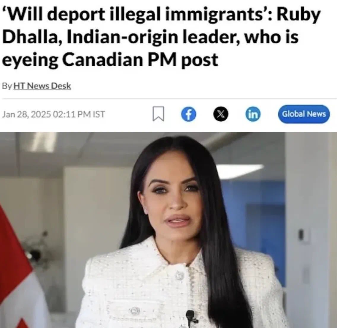 bsngln38133's tweet image. Canadian woman Trump😂
If you were Canadian, would you support her?
#Trump #RubyDhalla #zelena