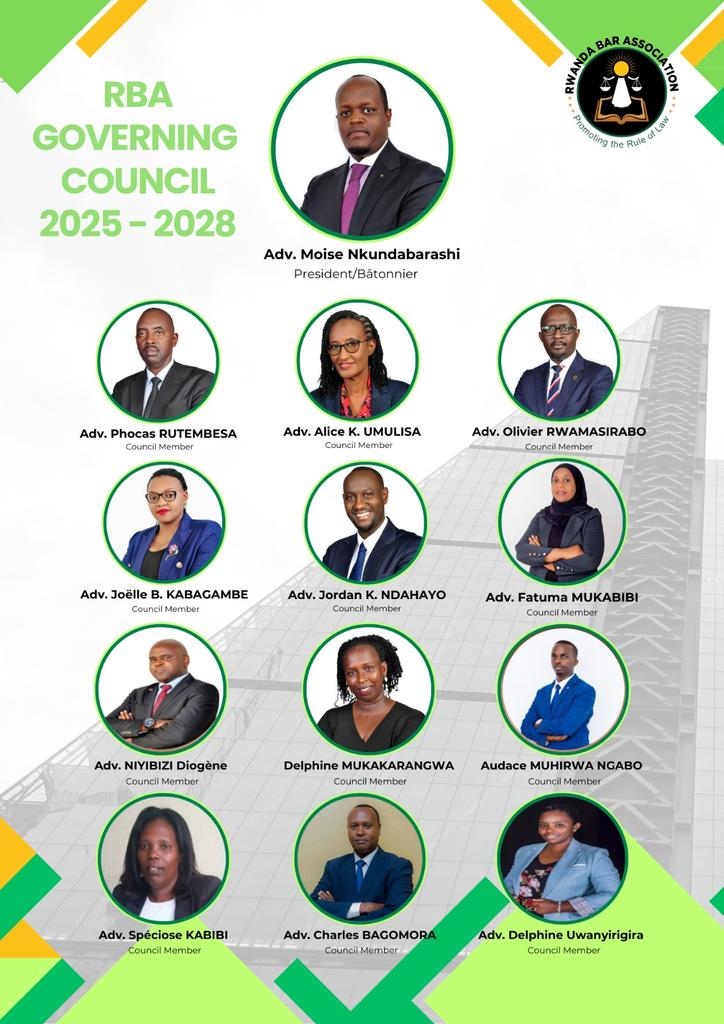 Congratulations to Counsel <a href="/Moisenkunda/">Moïse NKUNDABARASHI (Adv.)🇷🇼</a> on being re-elected as President of the <a href="/Rwanda_Bar/">Rwanda Bar Association</a>! Your leadership, vision, and dedication to strengthening the legal profession continue to inspire. Wishing you success in advancing the Bar and the rule of law.
#RWOX