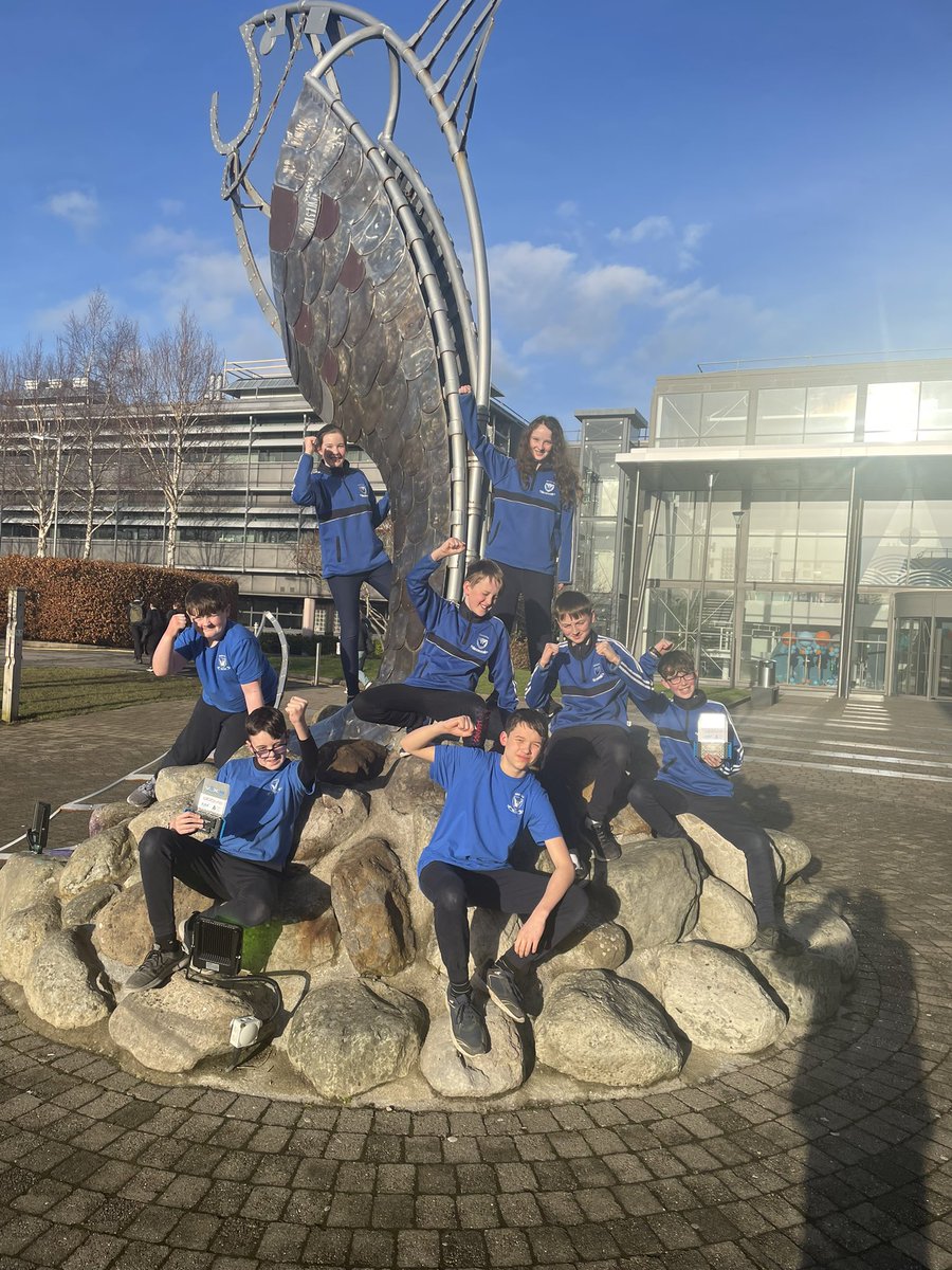 BreaffyNS's tweet photo. Our Sixth Class Robotics team and their teachers had a great day out today @atusligo_ie for @VEXRoboticsIE competition. They performed brilliantly all day, ranking 1st and winning the team &amp; skills awards. Next stop Cork for the All Irelands! Maith sibh 👏🏻 #Vexgo #edtech #Vexiq https://t.co/TlwkQak9fj