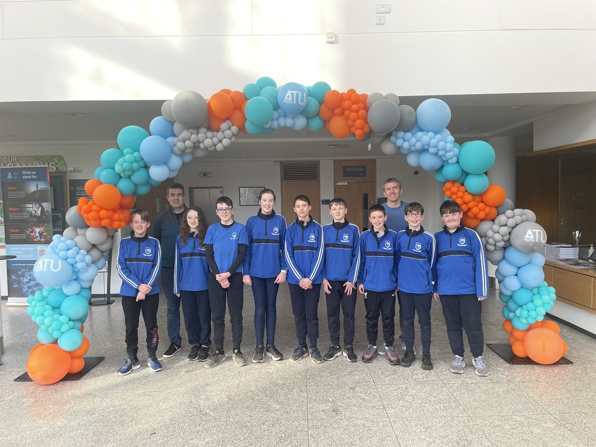 BreaffyNS's tweet photo. Our Sixth Class Robotics team and their teachers had a great day out today @atusligo_ie for @VEXRoboticsIE competition. They performed brilliantly all day, ranking 1st and winning the team &amp; skills awards. Next stop Cork for the All Irelands! Maith sibh 👏🏻 #Vexgo #edtech #Vexiq https://t.co/TlwkQak9fj
