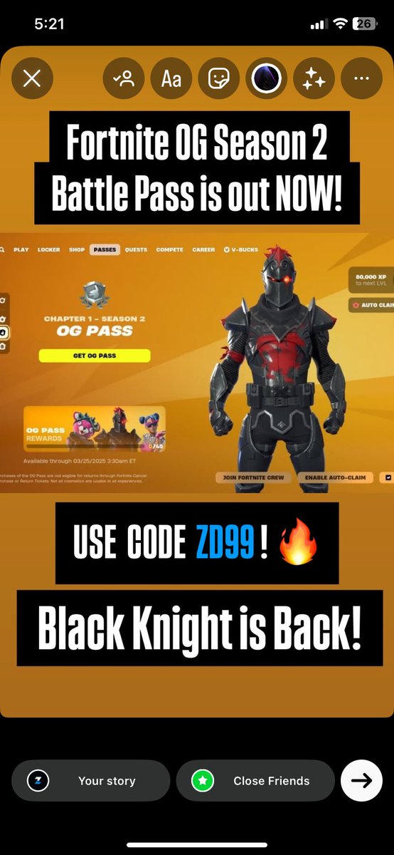 Ziad_allam99's tweet photo. Use code “ ZD99 ” while buying the battel pass 🔥✨
#fortnite #FortniteOG #fortniteegypt #zd99 #ziad_allam99 #فورت #فورتنايت #فورت_نايت https://t.co/FjIBLaZIEl