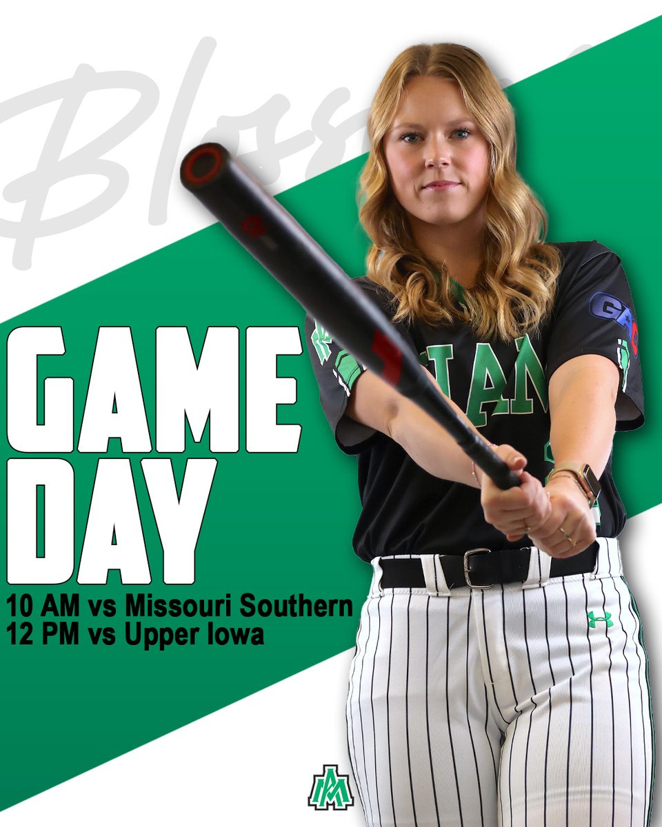 Softball is BACK and we play two today! 🥎

Opening the season at the Branson Lead-Off Classic

🆚: Missouri Southern State University
🆚: Upper Iowa University
⌚️: 10:00 AM / 12:00 PM
📍: Branson, MO
📺: No live stream or stats for today's games.

#BlossomNation