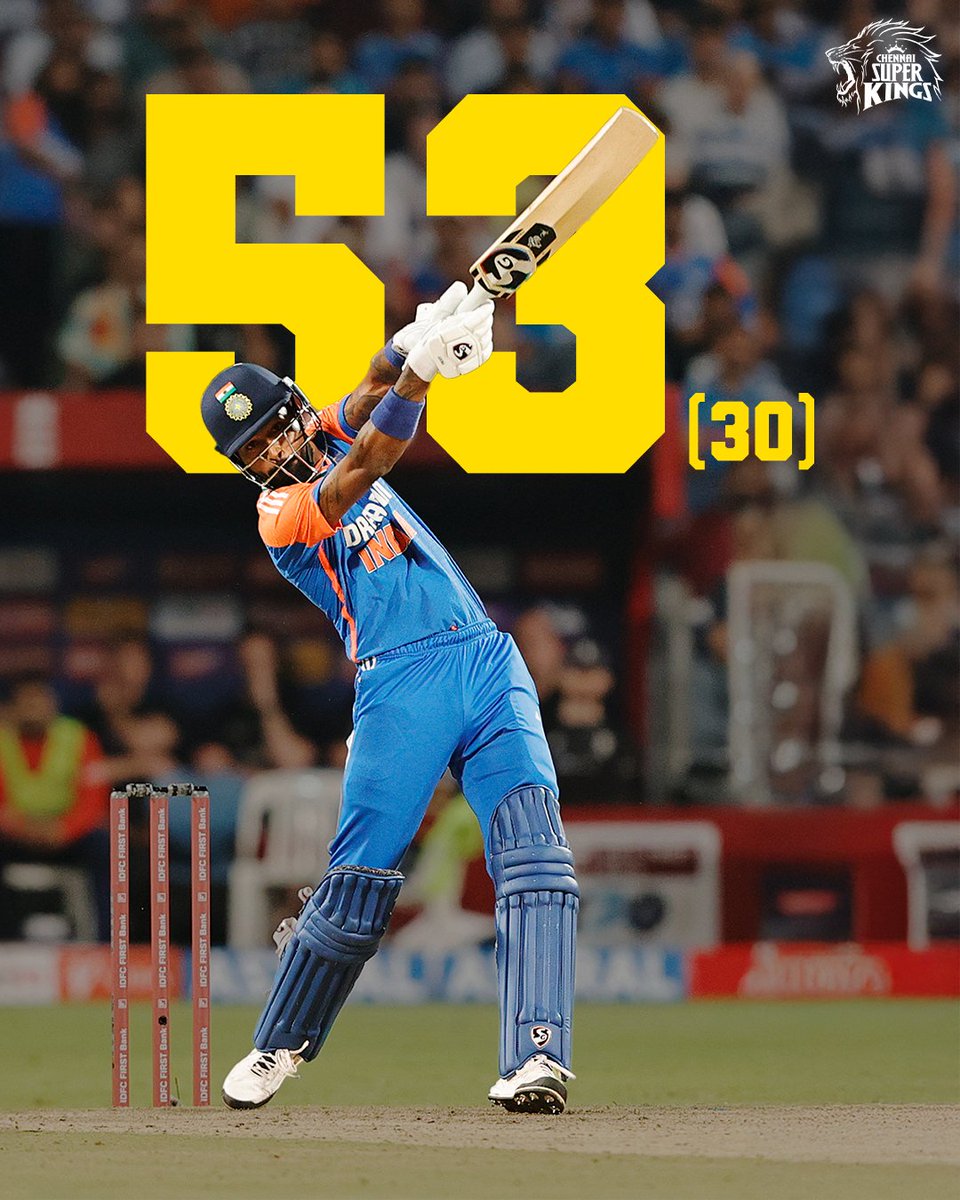 ChennaiIPL's tweet photo. 53 🤝 53 
Smashed Left and Right!🥳 

#WhistlePodu #INDvENG
📸 : BCCI https://t.co/97CT8cLml5