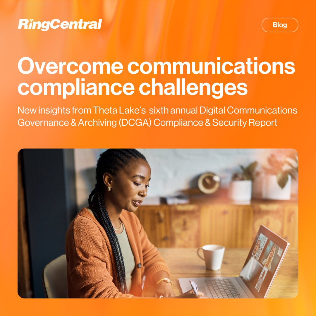 RingCentral (@ringcentral) on Twitter photo Managing multi-channel communications in regulated industries is complex, but RingCentral, in partnership with <a href="/thetalake/">Theta Lake</a>, simplifies compliance with AI-driven tools for secure archiving & risk detection.
Boost productivity while staying compliant. ringcentr.al/4hjvts5 Managing multi-channel communications in regulated industries is complex, but RingCentral, in partnership with <a href="/thetalake/">Theta Lake</a>, simplifies compliance with AI-driven tools for secure archiving & risk detection.
Boost productivity while staying compliant. ringcentr.al/4hjvts5