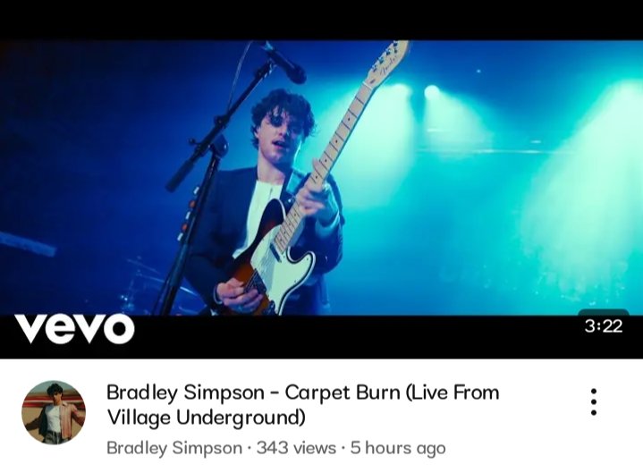 11dvspp's tweet photo. 🤗❤️Bradley Simpson - Carpet Burn (Live From Village Underground) 💕is out on YT👇🏻
https://t.co/F6TMMQEupy https://t.co/ggSyrZFqvS