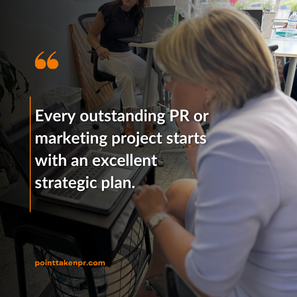 mgilliampr's tweet photo. 🎉 A well-crafted strategic plan is the foundation for a successful marketing or PR campaign. It ensures we are targeting the right audience, delivering the right message, and achieving our goals. #marketingstrategy #PRcampaigns #PointTaken https://t.co/tTL34nIhii
