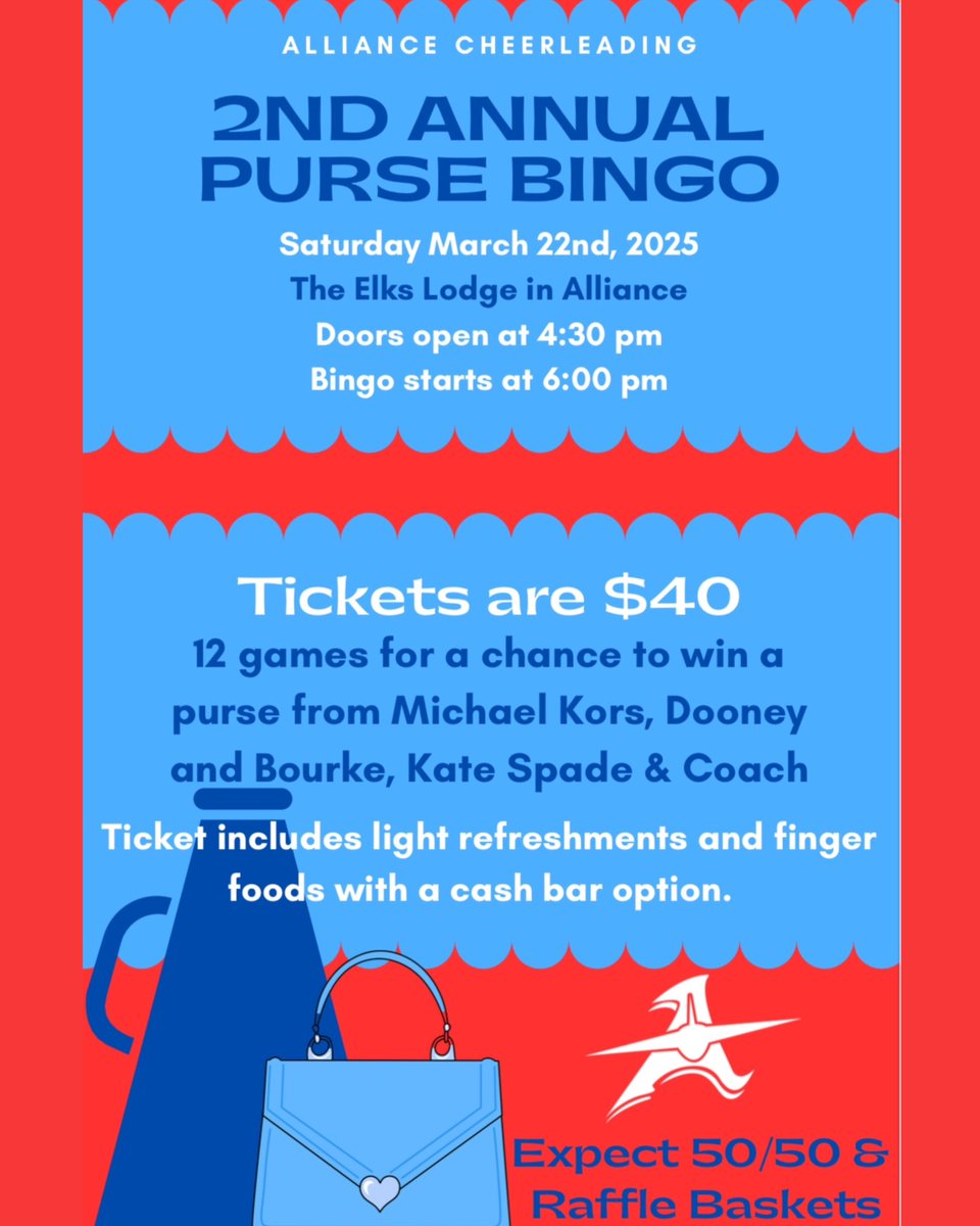 Whose ready for our annual PURSE BINGO🤩🛍️

Come out for a fun relaxing night and get a new purse—sneak peaks coming soon 😏