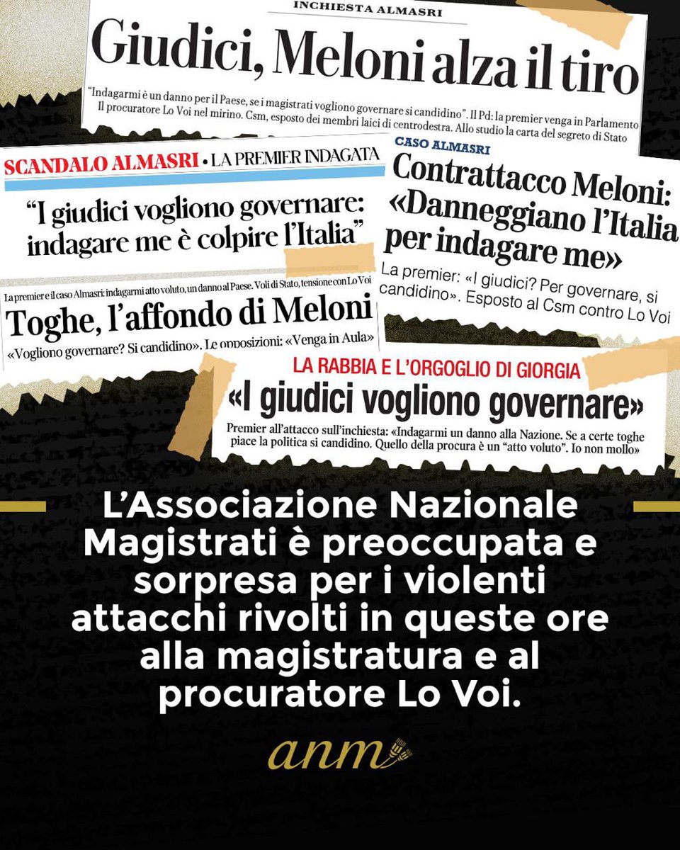 ANM Associazione Nazionale Magistrati tweet media