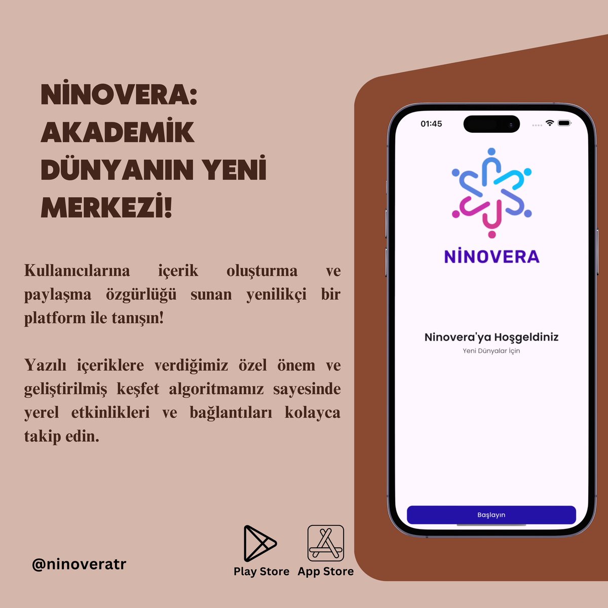 Ninoveratr's tweet photo. 💡 Ninovera ile bilgiye açılan kapılar artık daha hızlı, daha güvenli! 🌍 Yerel etkinlikleri takip etmek, yazılı ve görsel içeriklerinizi paylaşmak ve keşfedilmek artık çok kolay.
📲 Hemen katıl, ilham veren bir topluluğun parçası ol!

#akademik #yükseklisans #doktora #araştırma https://t.co/FKbPrmc9Sf