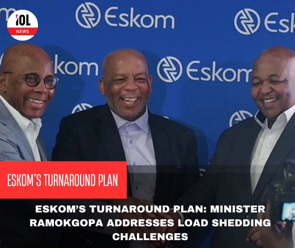 IOL's tweet photo. Minister Ramokgopa outlines Eskom's load shedding challenges. What are your thoughts? Share your insights!
#news #Eskom #loadshedding #LoadSheddingSolution
Read on
https://t.co/wbNgnR58Jn https://t.co/PBRwH9bCua
