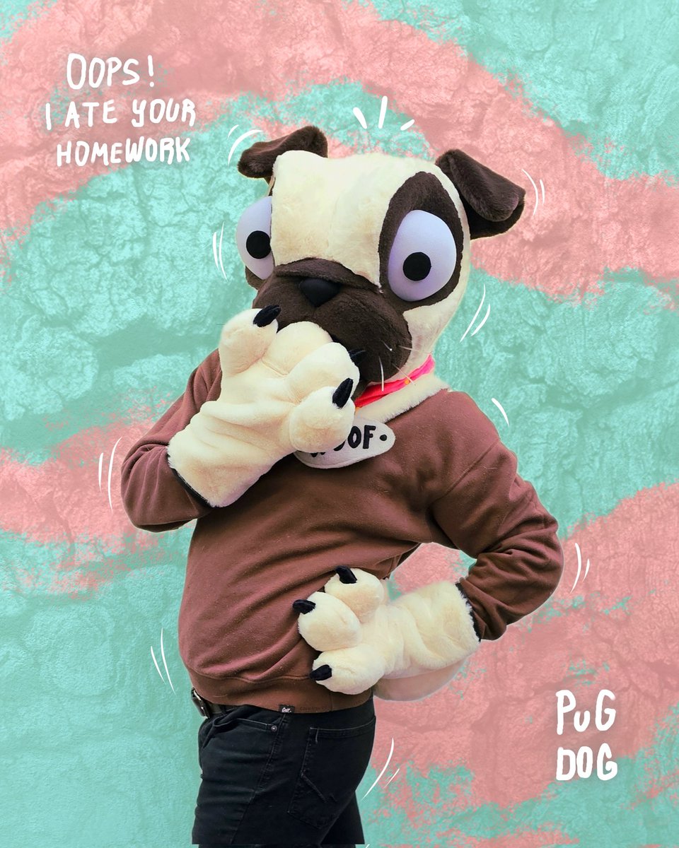 YuyoCreations's tweet image. WAF! WAF! RAHHH! *FARTS* My first ever dog fursuit is here and I LOVE IT 🐕!

This premade features head, paws, and tail! With posable pupils! And ill add one extra pupil of your choosing to it 🥰

Come bid at the Dealers Den!

#fursuitfriday #fursuit #fursona #furry