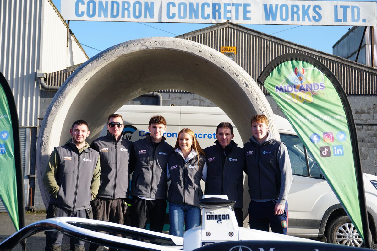 Condron Concrete Works is proud to announce our sponsorship of Alex Dunne, one of Ireland’s most promising young racing talents and a fellow Offaly native
￼
This partnership represents community pride and local support and we couldn’t be more excited.