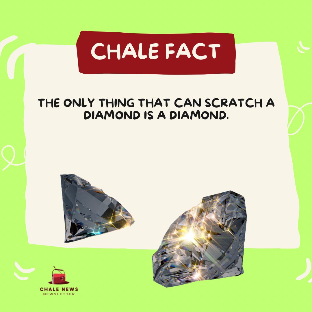 ChaleNews's tweet photo. FYI

#facts 
#diamond https://t.co/GbcJKu4qGM