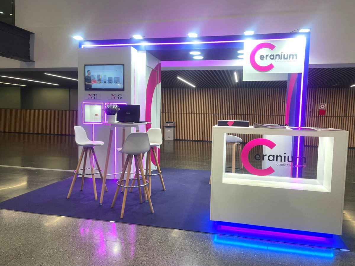 InusualEvents's tweet photo. Este año, nos hemos encargado de montar el stand de Ceranium en el Congreso @socesociedad  2025, el evento de referencia en digitalización dental🦷

Un stand que refleja la innovación con la que Ceranium está revolucionando la odontología digital https://t.co/rUGwMDbESB