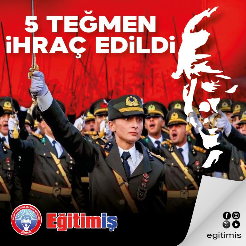 egitimis's tweet photo. ATATÜRK’E BAĞLILIK SUÇ DEĞİL, GÖREVDİR!

Kara Harp Okulu birincisi Teğmen Ebru Eroğlu ve silah arkadaşlarının, mezuniyet töreninde "Mustafa Kemal’in askerleriyiz" diyerek Atatürk'e ve Cumhuriyet'e bağlılıklarını ifade etmeleri nedeniyle ordudan ihraç edilmeleri, yalnızca bu genç subaylara değil, ulusumuzun bağımsızlık mücadelesine, Cumhuriyetimizin temel değerlerine ve Türk Silahlı Kuvvetleri’nin şanlı tarihine yapılmış büyük bir saygısızlıktır.
Türk subayı, Mustafa Kemal Atatürk’ün kurduğu Cumhuriyetin yılmaz savunucusudur. Atatürk’e bağlılık yemini bir tercih değil, her Türk subayının asli görevidir. Türk ordusunu ordu yapan değerler, Atatürk’ün ilke ve devrimleridir. Bugün, Atatürkçü subaylar ihraç ediliyorsa, bu karar ancak Cumhuriyetin temel taşlarına yönelik bir müdahale olarak yorumlanabilir.
Bu ülkenin her karış toprağında Atatürk'ün izleri varken, onun askerleri olmayı onur sayan genç teğmenlerin ihraç edilmesi, ulusun vicdanında asla kabul görmeyecek bir karar olarak tarihe geçmiştir. Cumhuriyet değerlerine bağlı subaylar susturulamaz!
Bu yanlıştan derhal dönülmeli, Atatürk’ün izinde yürüyen vatansever subaylara yönelik baskılar sona erdirilmelidir. Söz konusu Cumhuriyet olduğunda, bu topraklarda yaşayan herkes Mustafa Kemal’in askeridir!
Bundan rahatsız olanlar, ancak ve ancak Atatürk ve Cumhuriyet ile sorunu olanlardır!
Bizim andımız, İlelebet Cumhuriyettir!

#TeğmenlerimizinYanındayız