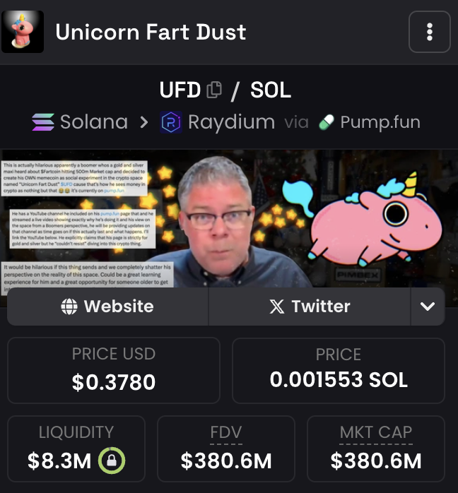 Lost money in other memecoins.

Last week's hype coin is already down.

Not shilling, just speaking from the heart.

$UFD is the best memecoin to buy and hold.