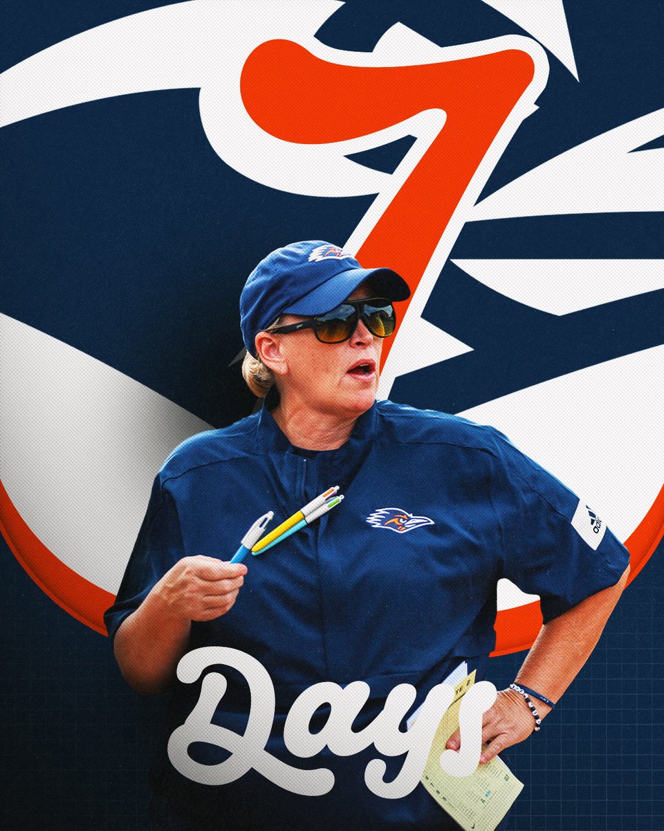 7️⃣ Days and its go time! 

🎟️: utsa.pro/2025softballti…

#BirdsUp 🤙 | #LetsGo210 | #PluckEm 🪶
