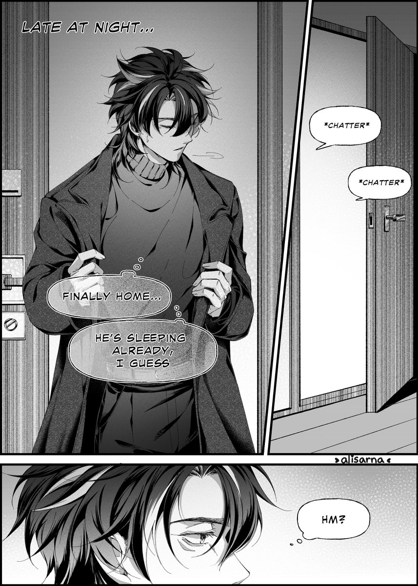 alisarna's tweet photo. What happens when Wriothesley is late from work 🤭
#wriolette #HonkaiStaiRail 

[1/3] https://t.co/FKKG2V9xxR