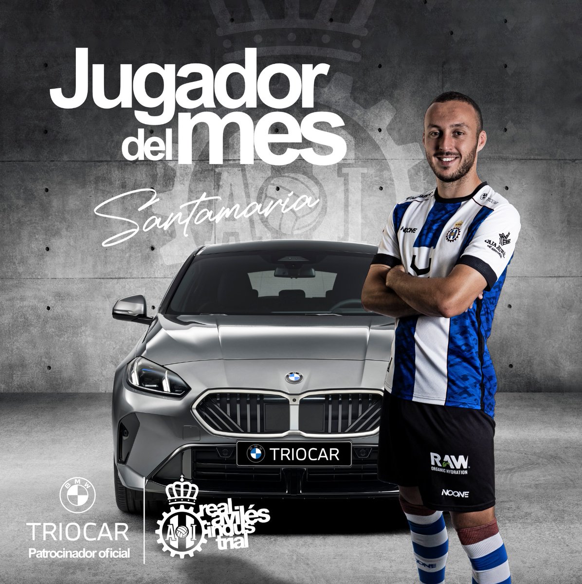 Real Avilés Industrial (@realavilesind) on Twitter photo 🥇 <a href="/asantamaria6/">Alvaro Santamaria</a> ha sido el elegido por vosotros como el 'Jugador del mes' de enero
⚽ El delantero blanquiazul se estrena y disfrutará de uno de los coches de BMW Triocar durante un fin de semana
🎁 Y el regalo es para... David Álvarez ¡𝐄𝐧𝐡𝐨𝐫𝐚𝐛𝐮𝐞𝐧𝐚! 👏 🥇 <a href="/asantamaria6/">Alvaro Santamaria</a> ha sido el elegido por vosotros como el 'Jugador del mes' de enero
⚽ El delantero blanquiazul se estrena y disfrutará de uno de los coches de BMW Triocar durante un fin de semana
🎁 Y el regalo es para... David Álvarez ¡𝐄𝐧𝐡𝐨𝐫𝐚𝐛𝐮𝐞𝐧𝐚! 👏