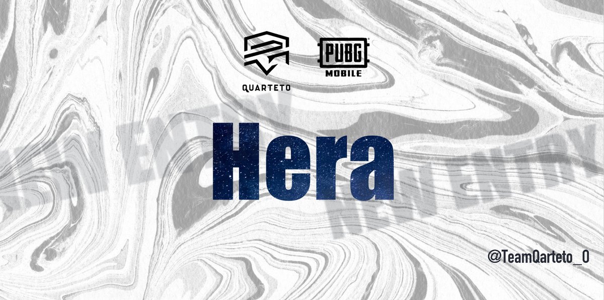 TeamQuarteto_O's tweet photo. 【登録名変更のお知らせ】  

先日加入したD4E選手(@sxul2044)の登録名がHeraに変更されます！
引き続きHera選手およびQuartetoの応援、よろしくお願い致します🥳

 #QRWIN #PMJL https://t.co/tjr2zE3Sy8