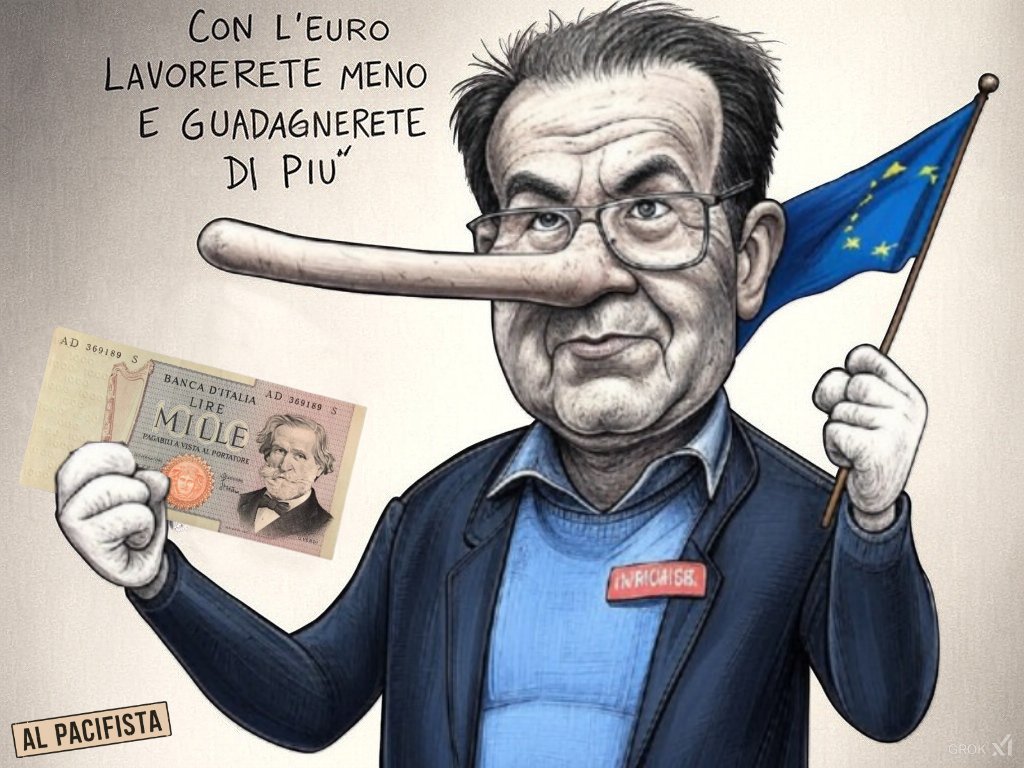 AlPacifista's tweet photo. E' strano che quelli che stanno taggando #MeloniHaMentito non abbiano taggato #ProdiHaMentito quando mentre svendeva la lira e la nazione affermava che con l'euro avreste lavorato meno e guadagnato di più, fottendovi di fatto il futuro.
#Apolitico https://t.co/A6OMCl6YJC