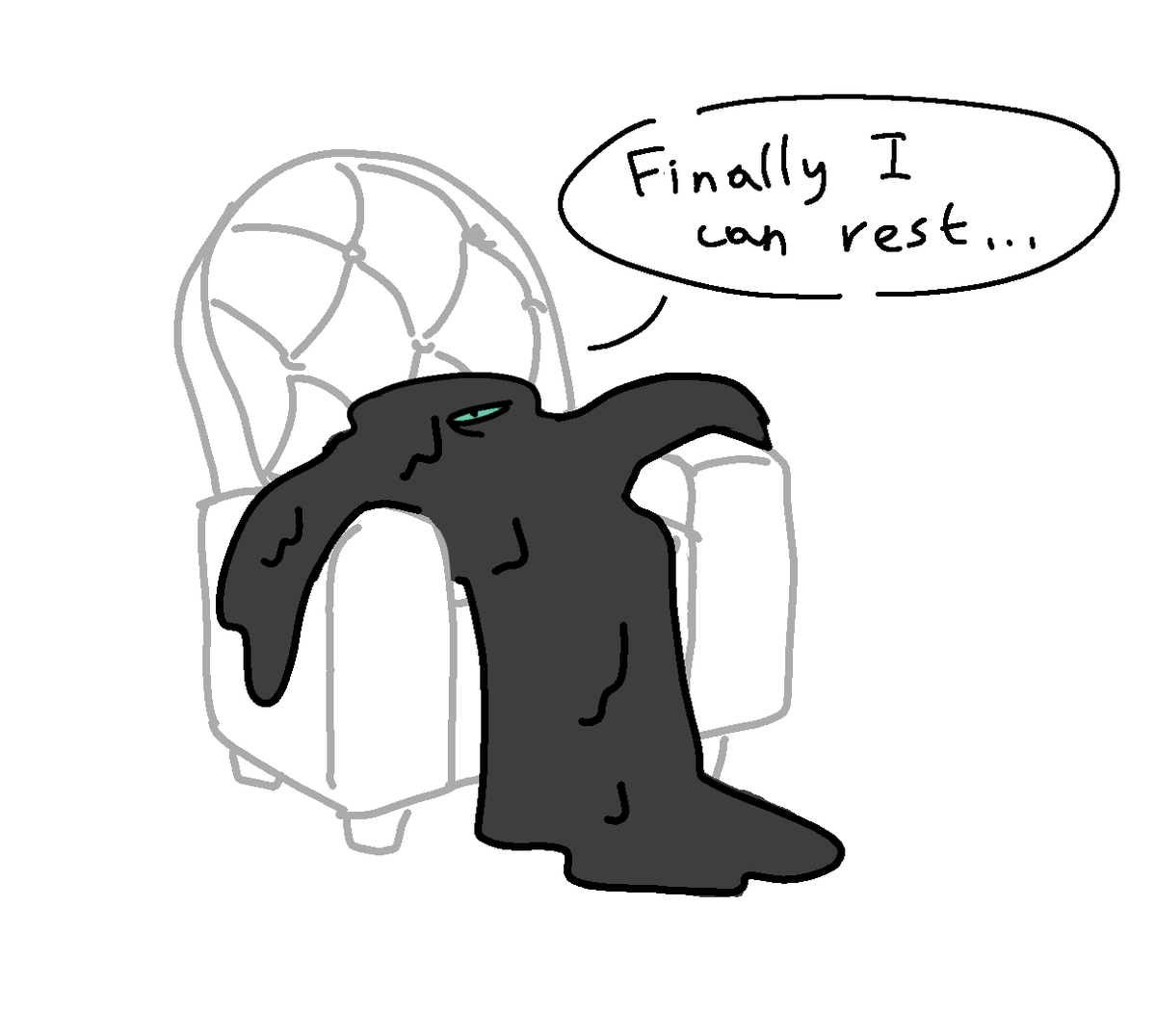 Deskatte's tweet photo. Mare after hours of keeping "sans form" https://t.co/XkG2PLh4jx