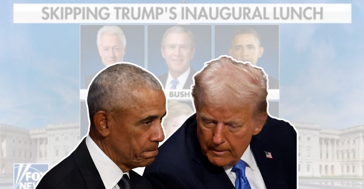 Former presidents Barack Obama, George W. Bush and Bill Clinton won't attend President-elect Donald Trump's inaugural luncheon. How unusual is that? snopes.com/news/2025/01/1…