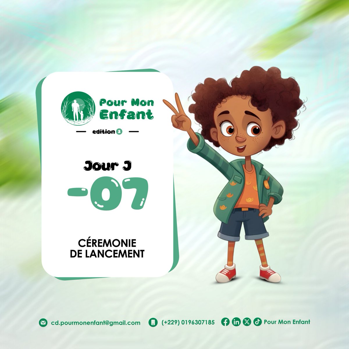 En attendant de vous retrouver en ligne le 7 février prochain, après votre inscription ici, kloo.me/pourmonenfant3, nous vous dévoilerons dans les tous prochains jours, les visages et les qualités exceptionnelles des panelistes.

#Pourmonenfant229 #campagnedigitalepourmonenfant
