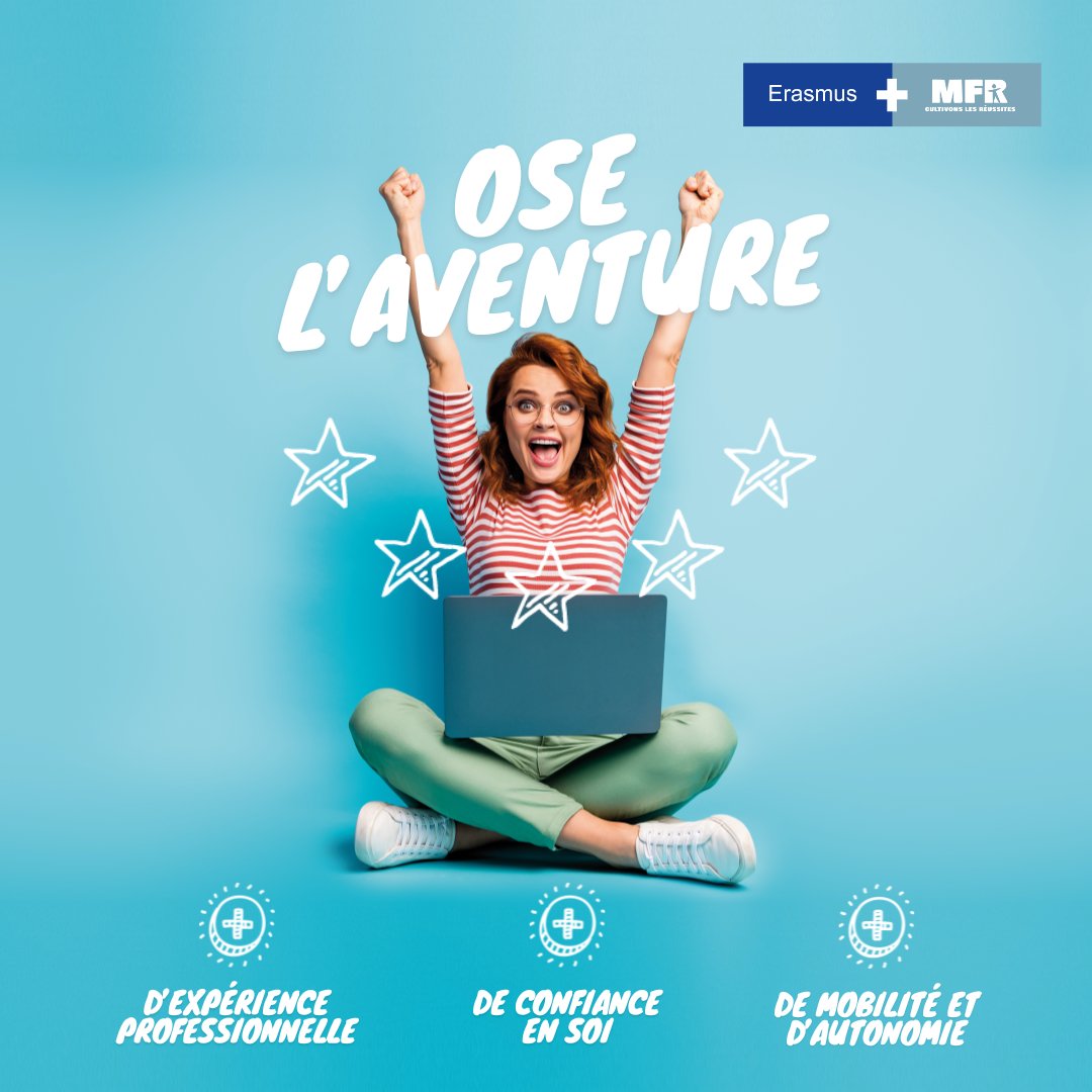 Un nouvel élan pour l'aventure Erasmus+ en @MFR de Vendée !

La Fédération des MFR de Vendée obtient son accréditation en tant que consortium de mobilités pour l'enseignement et la formation professionnelle, pour développer ses projets d'ouverture européenne.🇪🇺

#ErasmusPlus