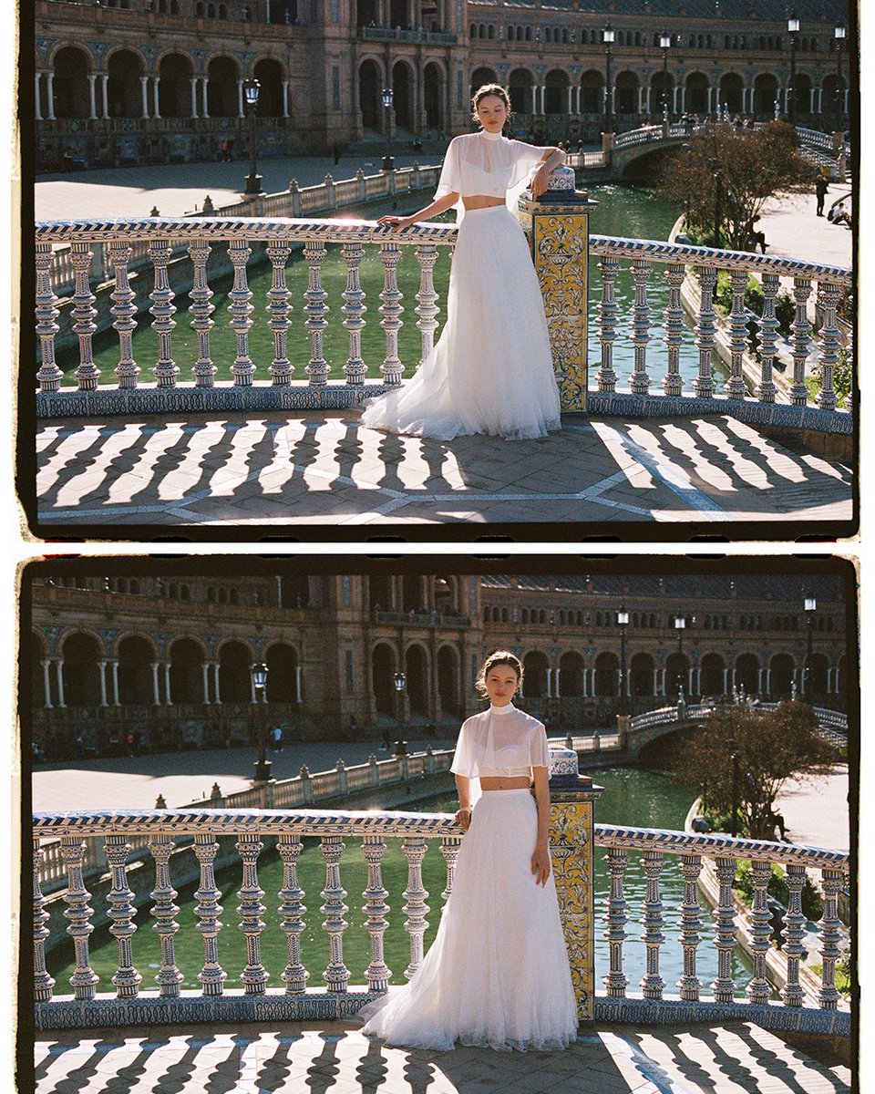 On set with #AnthroWeddings 🎬 Revel in the romance of our latest photoshoot, featuring feminine flourishes and graceful gowns. Fall in love with our newest dresses, here: anthropologie.visitlink.me/TqWLqX