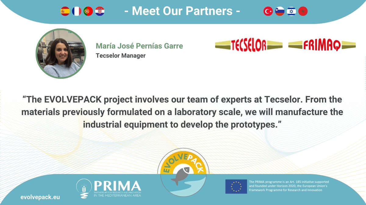 👋Hi Everyone !
Meet our partner, Tecselor! They are playing a key role in the EVOLVEPACK project, scaling up our lab-developed materials 🧪 o industrial production 🏭for prototype development. Stay tuned for future updates. <a href="/PrimaProgram/">PRIMA Program Mediterranean Partnership 🇪🇺</a> <a href="/FrimaqT/">FRIMAQ BY TECSELOR</a>