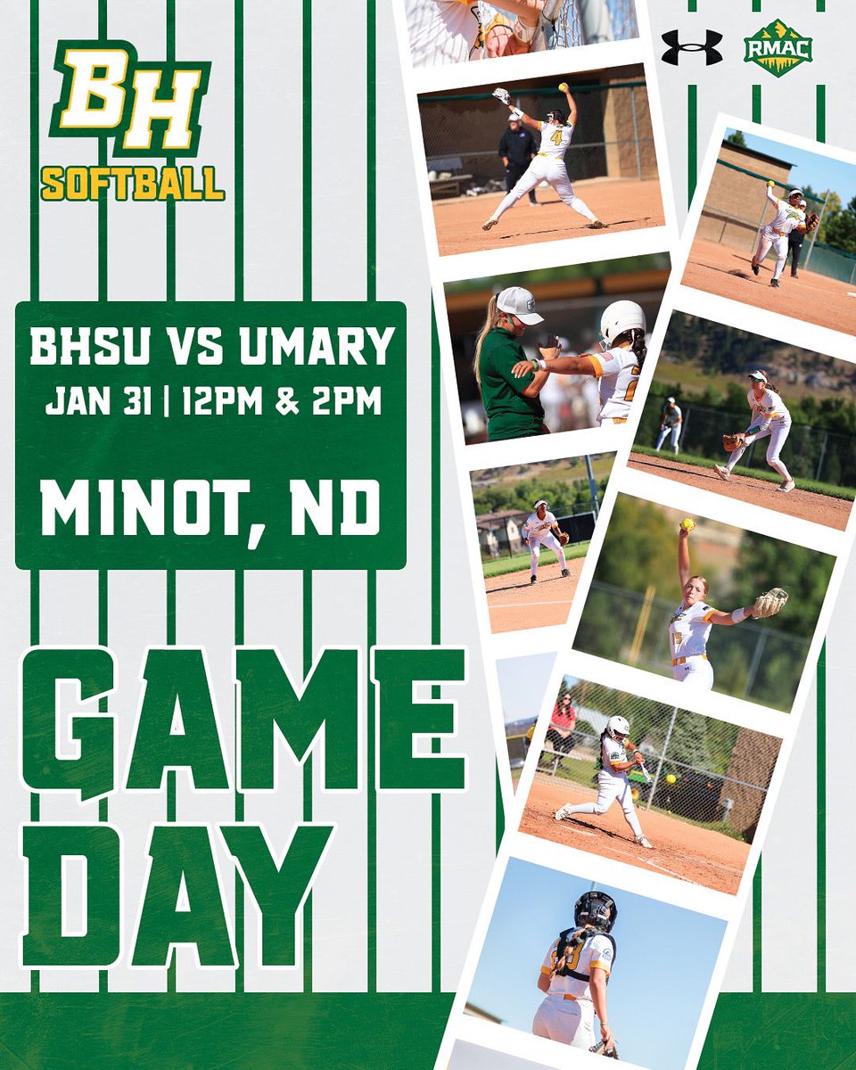 It’s 𝑭𝑰𝑵𝑨𝑳𝑳𝒀 time for softball🔰🐝
Games can be streamed on NSIC Network

(All times posted in Mountain Standard Time)