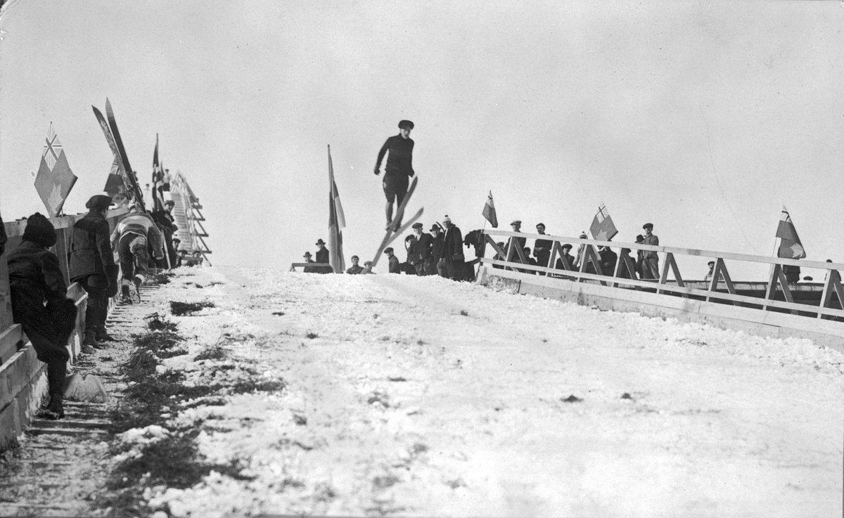 Ski-Jumping, Calgary Winter Carnival, 1921 (A10696).