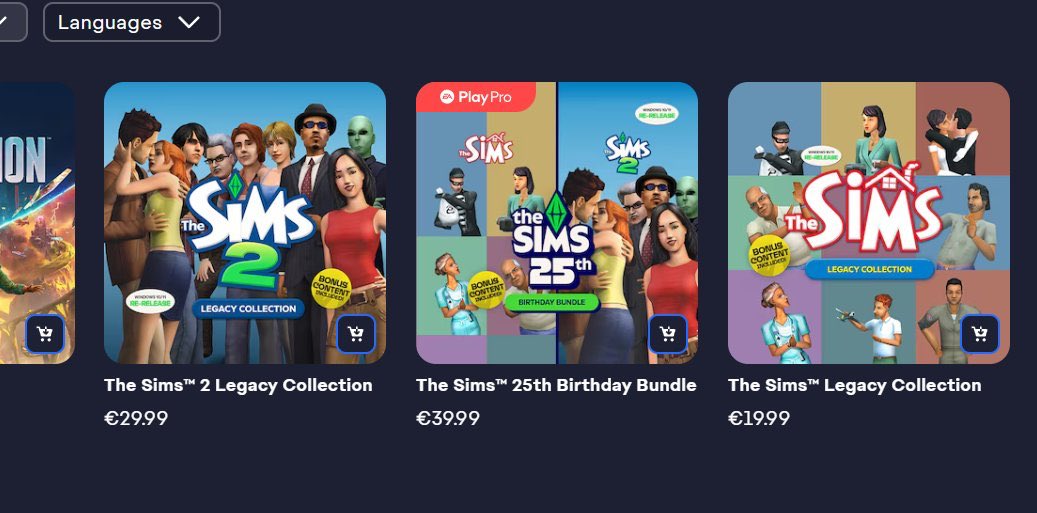 pekesims's tweet image. LOS SIMS 19.99€
LOS SIMS 2 29.99€
AMBOS 39.99€