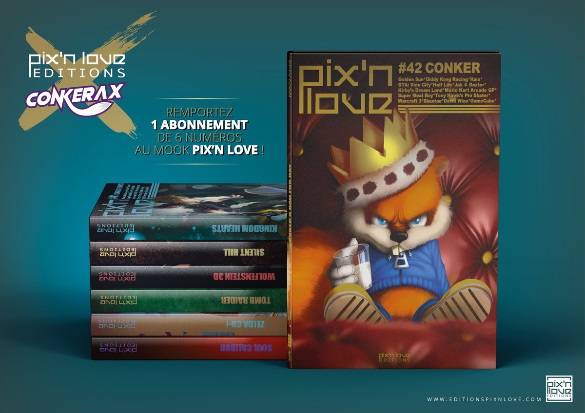 Conkerax (@conkerax) on Twitter photo Pour la sortie du Pix'n Love #42 où j'ai le plaisir d'être rédac-chef, je vous propose de gagner un abonnement pour 6 numéros via ce concours ! 🥳🎁
➡️ Les règles :
- Follow @Conkerax et <a href="/Pixnlove/">Editions Pix'n Love</a>
- RT et ❤️ce Post
C'est tout simple !
☄️ Fin du concours merci 05/02, tirage Pour la sortie du Pix'n Love #42 où j'ai le plaisir d'être rédac-chef, je vous propose de gagner un abonnement pour 6 numéros via ce concours ! 🥳🎁
➡️ Les règles :
- Follow @Conkerax et <a href="/Pixnlove/">Editions Pix'n Love</a>
- RT et ❤️ce Post
C'est tout simple !
☄️ Fin du concours merci 05/02, tirage