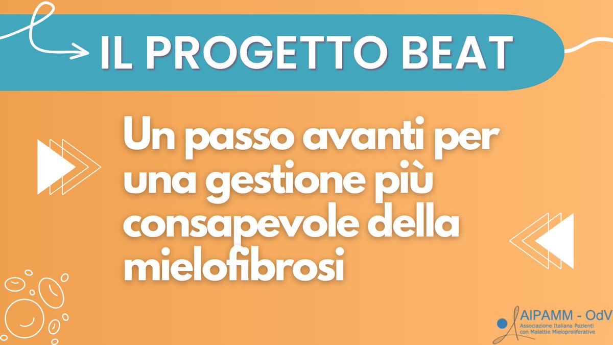 aipamm's tweet photo. 📌PROGETTO BEAT: un passo avanti per una gestione più consapevole della mielofibrosi📌
🔹Tema 1: Quali sono le principali problematiche riscontrate da pazienti e ospedali?
AIPAMM ha patrocinato il progetto BEAT, un’iniziativa nata dalla collaborazione con GSK Italia. https://t.co/abdfhcG0As