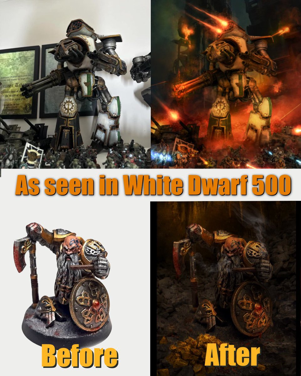 t’s #FreePaintoverDay! 

I want to bring your miniatures to life!

1️⃣ Repost!
2️⃣ Reply with picture!

Will choose some to add effects and background! 

Any models any game! 

Help support FPD on Ko-fi in profile!