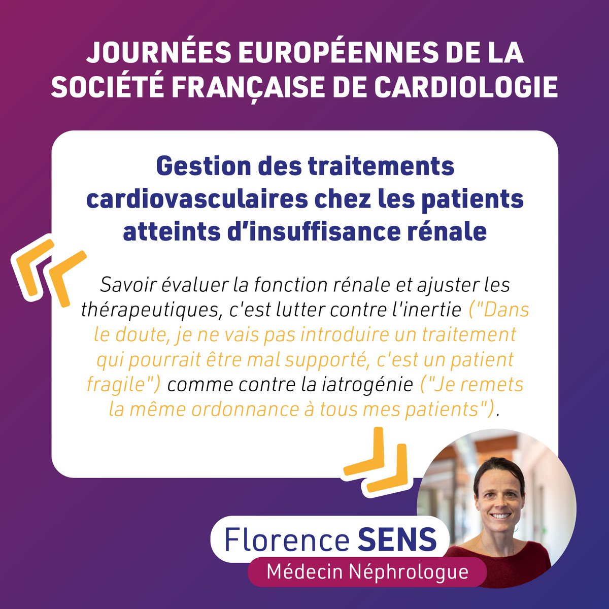 AuralLyon's tweet photo. Ce mois-ci, lors des Journées Européennes de la Société Française de #Cardiologie, le Dr Florence Sens a assuré une présentation sur la gestion des #traitements #cardiovasculaires chez les patients porteurs d'une insuffisance #rénale. 

Merci à la Société Française de Cardiologie https://t.co/36RTLHK9aE