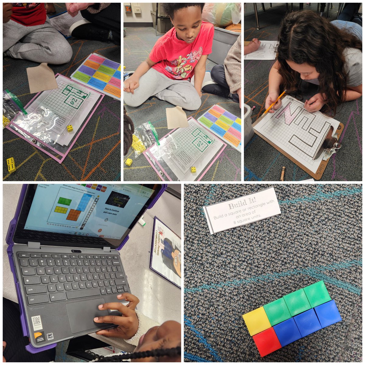 Taking time to apply our knowledge of area to do some fun stations with area <a href="/eureka_math/">Eureka Math</a> <a href="/ToyTheaterGames/">ToyTheater.com</a> <a href="/CWChamps/">Chapelwood Elementary</a> 
#wearewayne