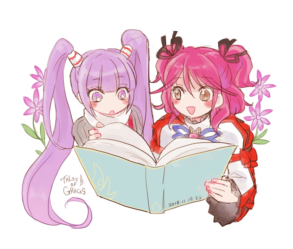 シェリア ,ソフィ(TOG) 「ソフィちゃんとシェリアちゃんが大好きなんじゃ 」|すうのイラスト
