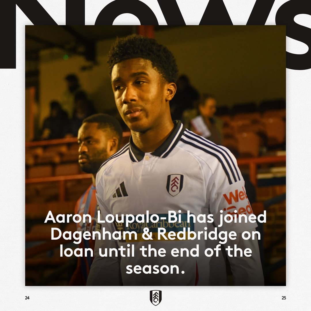 FulhamAcademy's tweet photo. Best of luck at the Daggers, Azza! 🤍
