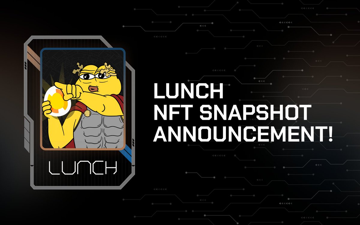 Lunch Protocol (@lunch_xyz) on Twitter photo 🚀 Lunch NFT Snapshot Announcement! 🚀
🎉 Remember the 31 Days of Movement NFT by <a href="/moveecosystem/">Move Ecosystem</a>?
Lunch was featured on Day 6, and with Movement Mainnet just around the corner, we’re gearing up for exclusive NFT airdrops to our valued users! 🎁✨
🔥 Who’s Eligible for WL? 🔥 🚀 Lunch NFT Snapshot Announcement! 🚀
🎉 Remember the 31 Days of Movement NFT by <a href="/moveecosystem/">Move Ecosystem</a>?
Lunch was featured on Day 6, and with Movement Mainnet just around the corner, we’re gearing up for exclusive NFT airdrops to our valued users! 🎁✨
🔥 Who’s Eligible for WL? 🔥