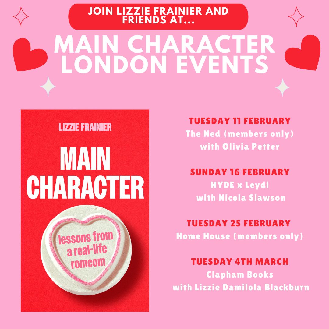 Gabriella Drinkald (@gabriellamay24) on Twitter photo We're just under a week away from the publication of #MainCharacter by the 'British Carrie Bradshaw' AKA <a href="/lizziefrainier/">Lizzie Frainier</a> & I cannot stop telling everyone about this book...
❤️❤️Raunchy, relatable & ridiculously fun - <a href="/TimesStyle/">Times Style</a> thinks so too! #MainCharacter is out 6th Feb ❤️❤️ We're just under a week away from the publication of #MainCharacter by the 'British Carrie Bradshaw' AKA <a href="/lizziefrainier/">Lizzie Frainier</a> & I cannot stop telling everyone about this book...
❤️❤️Raunchy, relatable & ridiculously fun - <a href="/TimesStyle/">Times Style</a> thinks so too! #MainCharacter is out 6th Feb ❤️❤️
