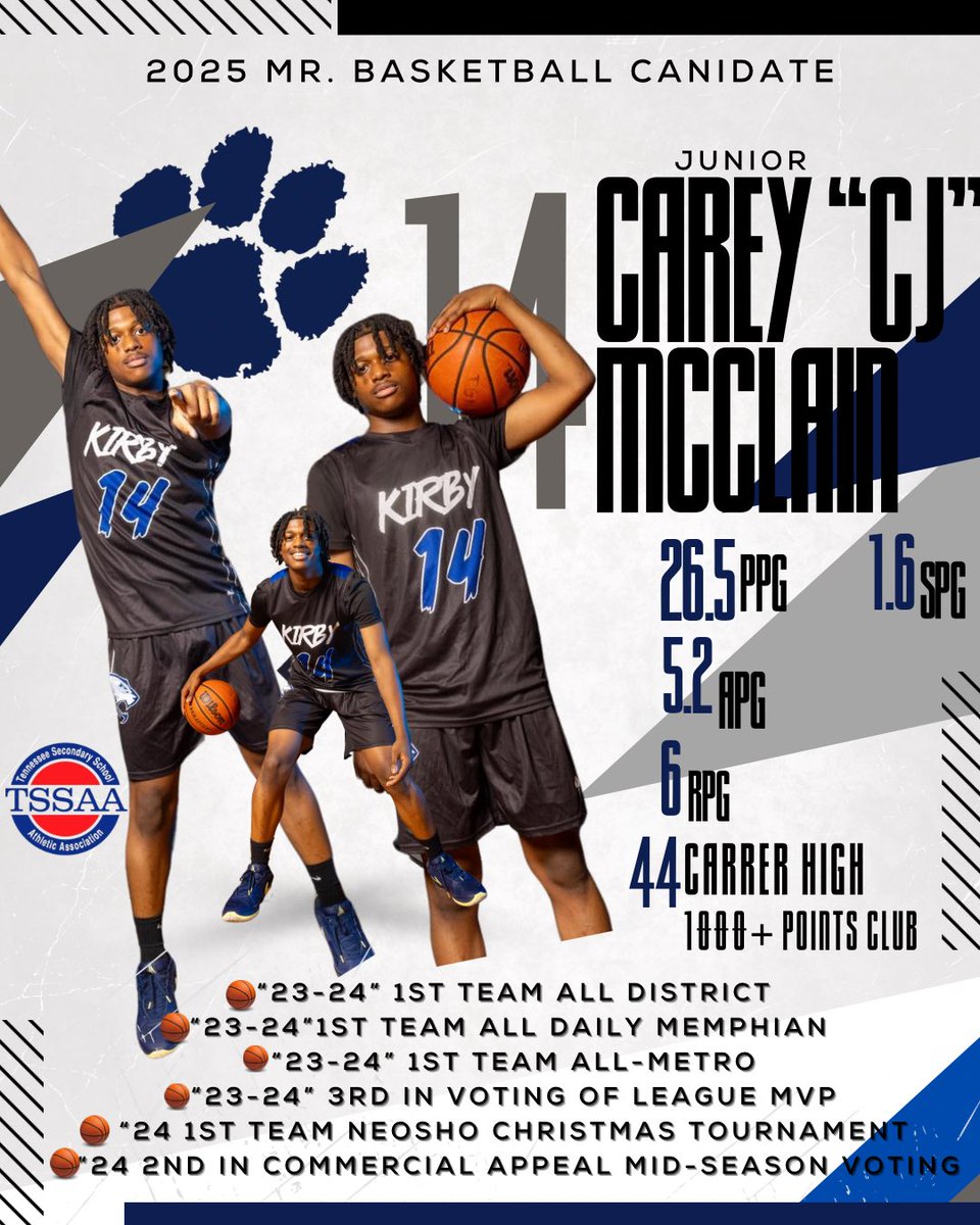 Terrygl42442579's tweet photo. Coaches vote for Carey McClain Jr 3A Mr basketball candidate @johnvarlas @DailyMemphian https://t.co/wieJYV3C3o
