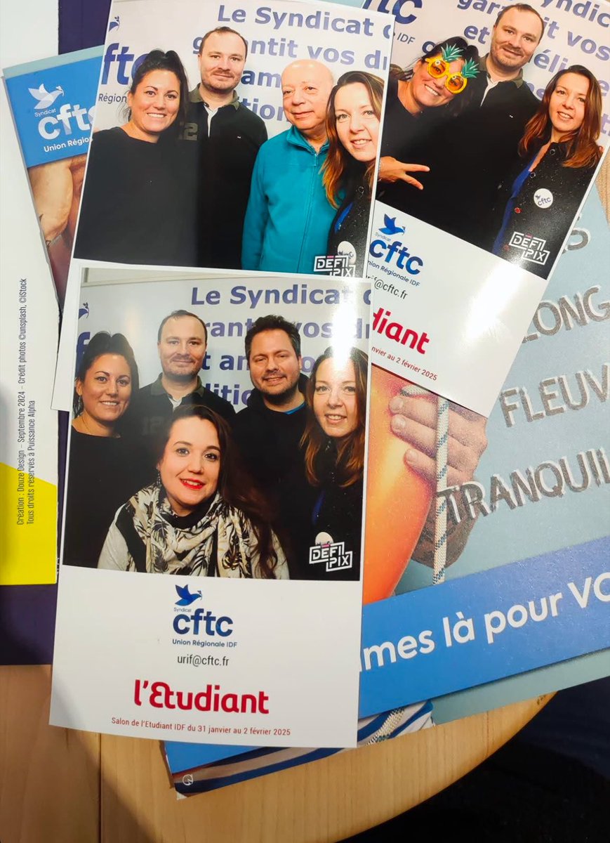 Retrouvez les Jeunes CFTC avec l’URIF au salon de l'étudiant à Porte de Versailles, tout le week-end pour apporter aux jeunes et moins jeunes des informations sur leurs droits 💪🏻🔵