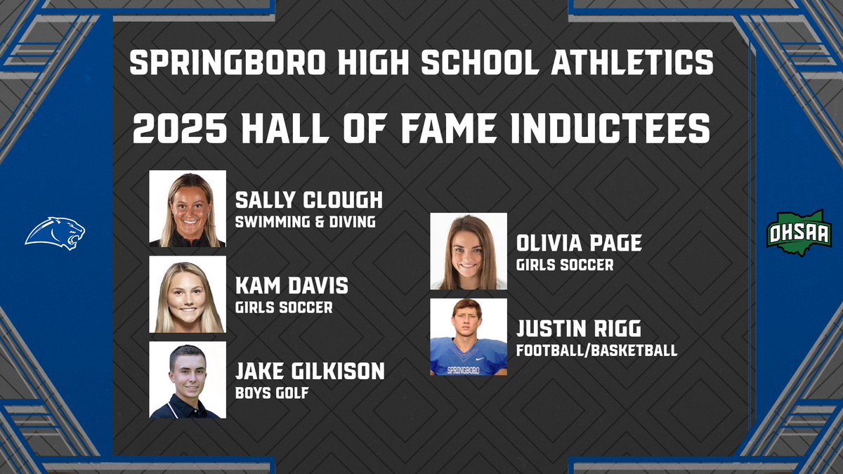 Boro_Panthers's tweet photo. Join us tonight to celebrate 5 Springboro legends as they are inducted in to the Springboro Athletic Hall of Fame!  The ceremony takes place at halftime of the Boys Basketball game  vs. Northmont! https://t.co/SVddi01g8o