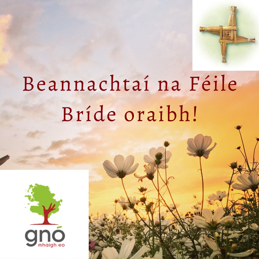 Gno_MhaighEo's tweet image. Beannachtaí na Féile Bríde oraibh! Happy St. Brigid's Day! #lábríde #brigidsday