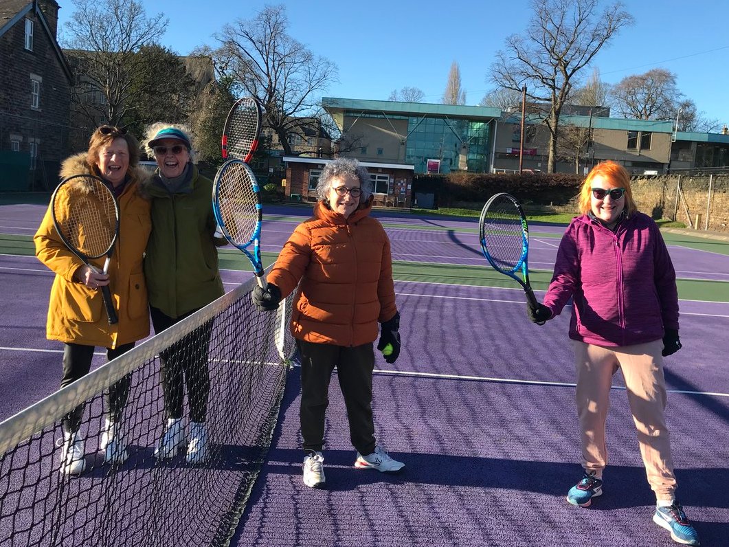 Our intrepid members braved the cold by wrapping up well for yesterday's social play session <a href="/RustlingsLTC/">RustlingsLTC</a>
